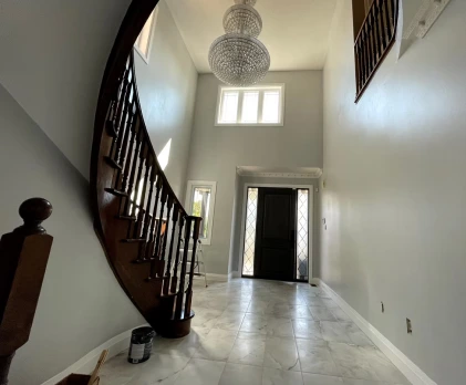 Interior detail with warm lighting