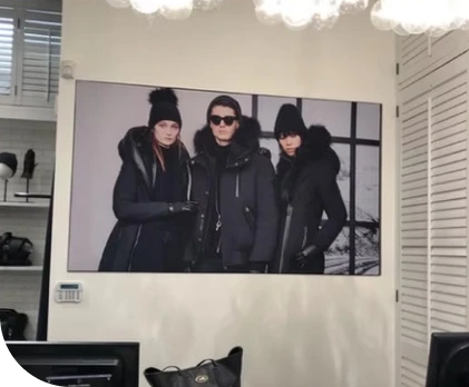 Grey painted interior wall